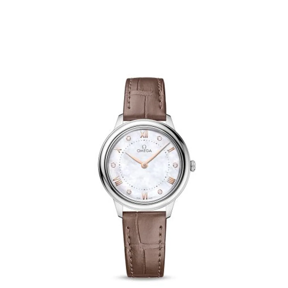 Omega De Ville Quartz 30 Stainless Steel / MOP - Diamond