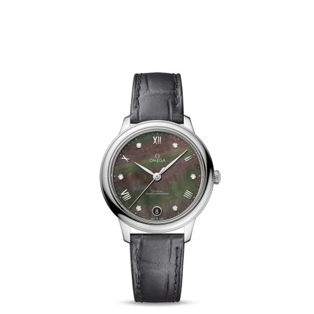 Omega De Ville Master Chronometer 34 Stainless Steel / Brown MOP - Diamond