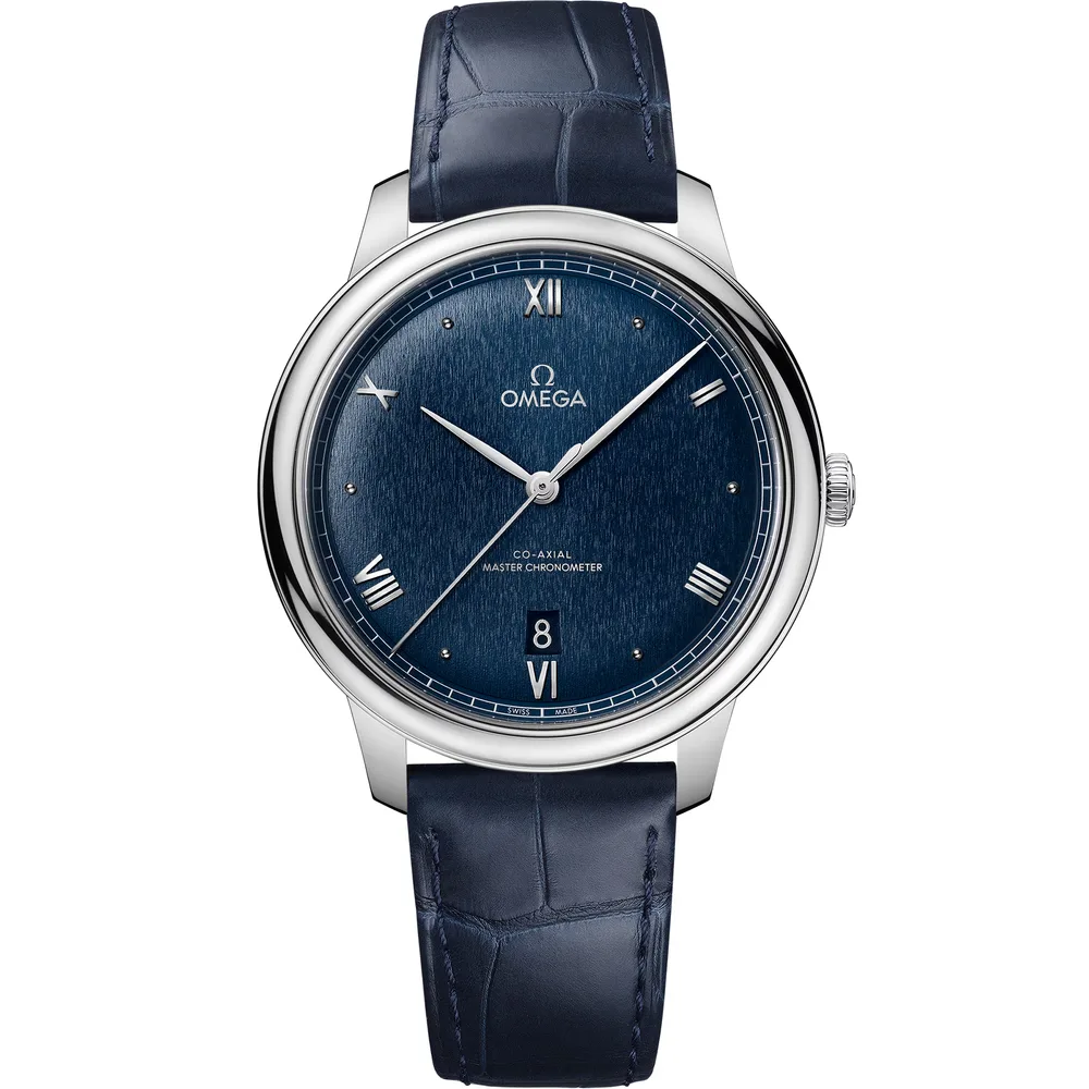 Omega De Ville Prestige 40 mm, steel on leather strap