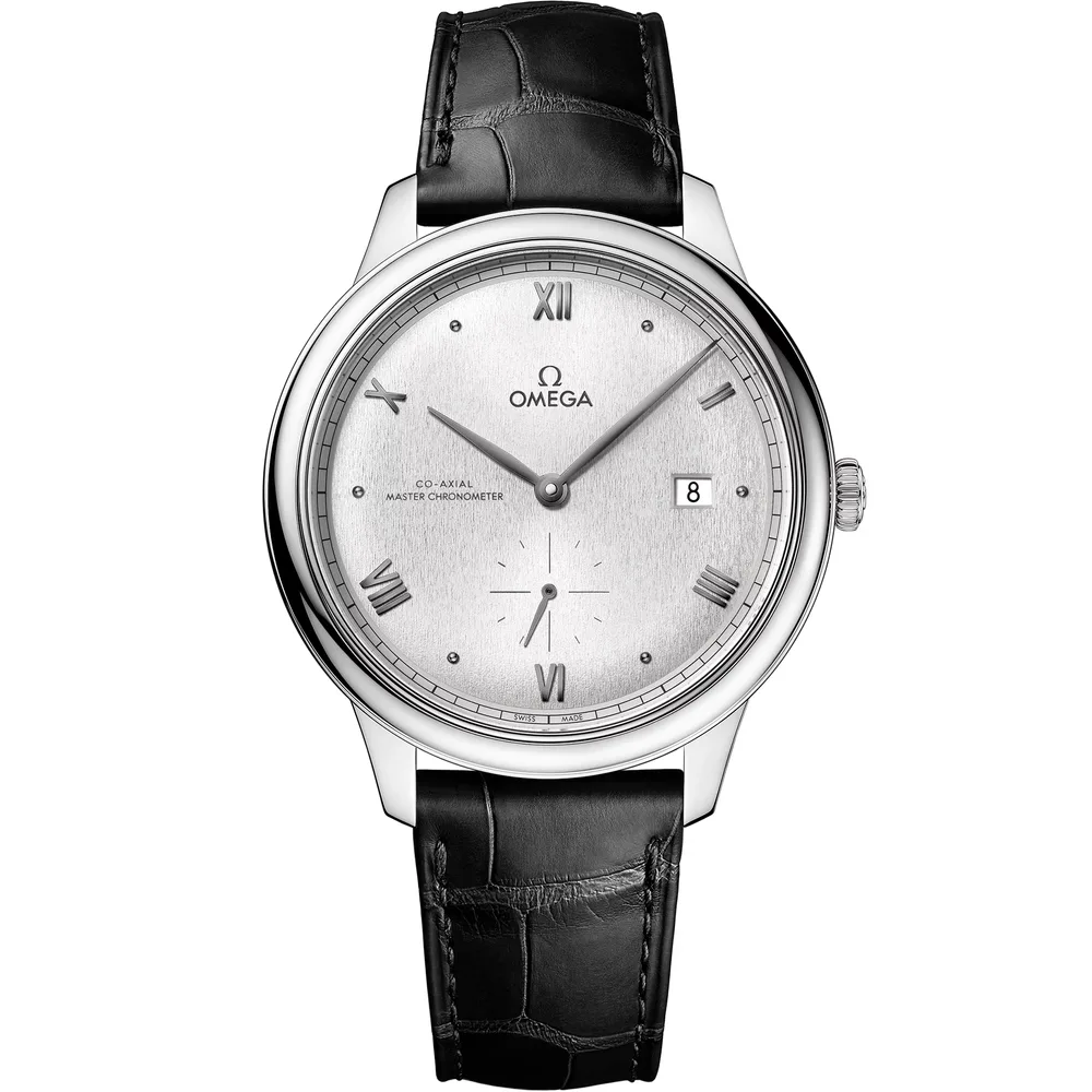 Omega De Ville Prestige 41 mm, steel on leather strap