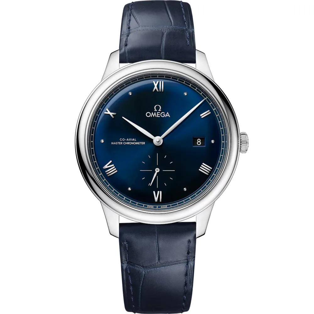 Omega De Ville Prestige 41 mm, steel on leather strap