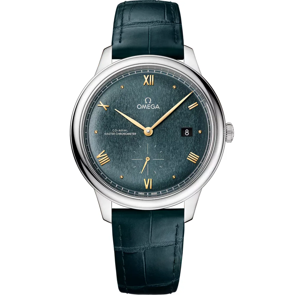 Omega De Ville Prestige 41 mm, steel on leather strap