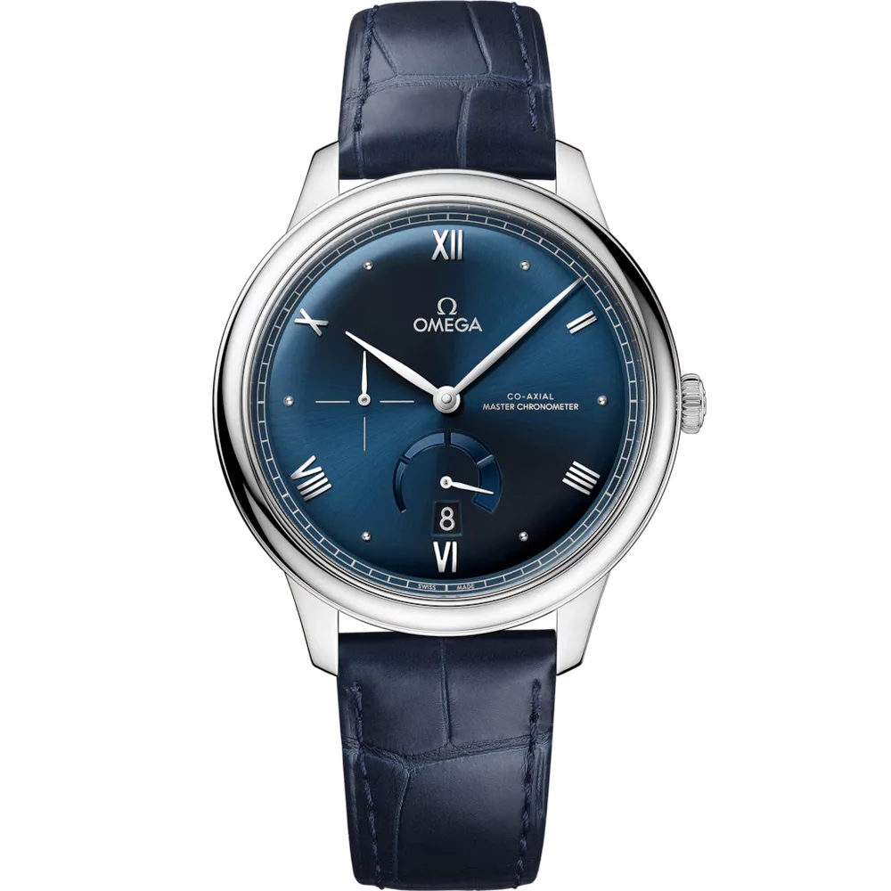 Omega De Ville Prestige 41 mm, steel on leather strap
