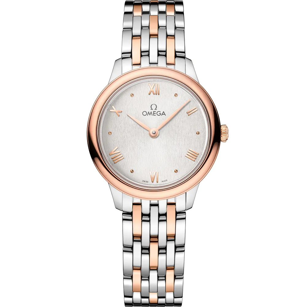Omega De Ville Prestige 27.5 mm, steel ‑ Sedna™ gold on steel ‑ Sedna™ gold