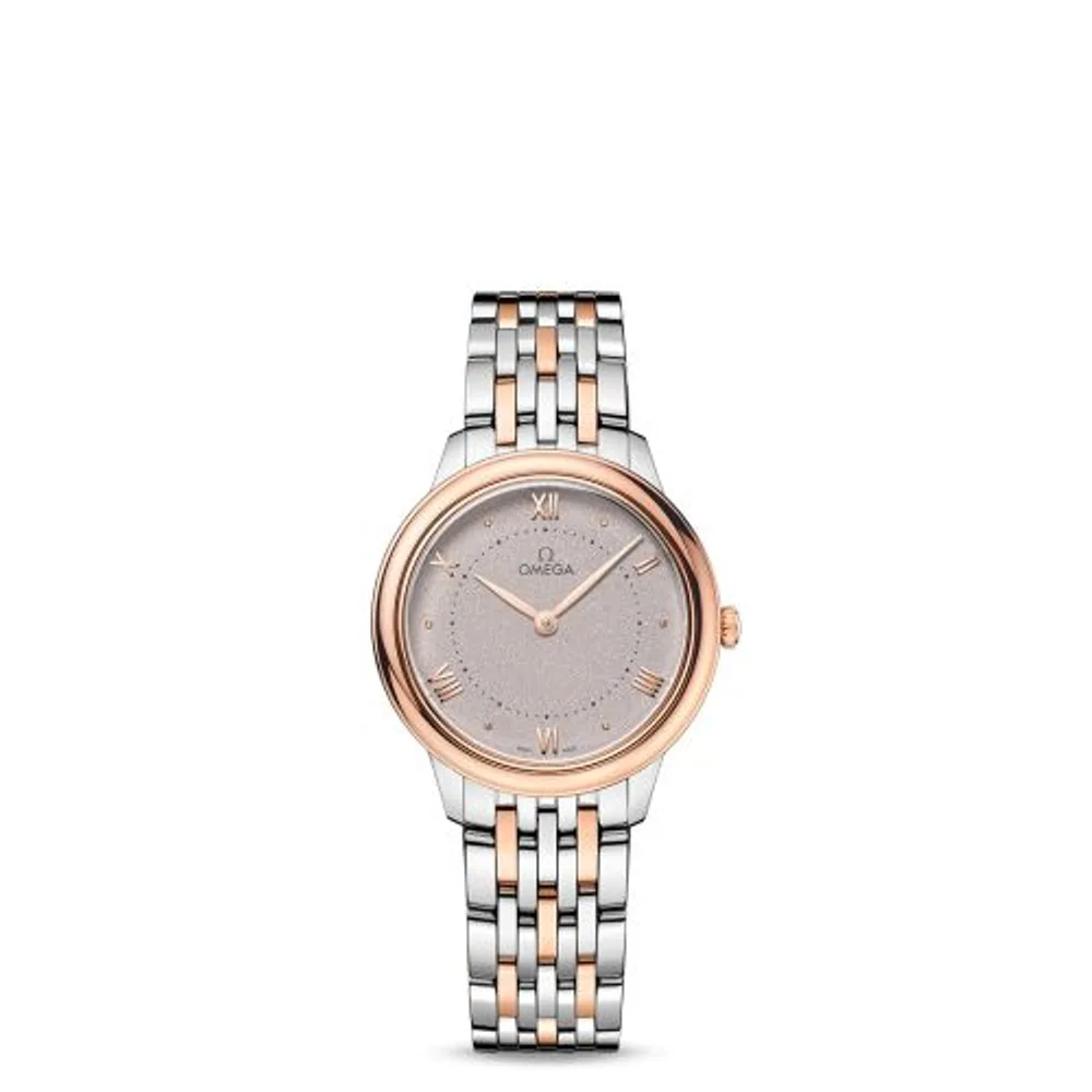 Omega De Ville Quartz 30 Stainless Steel - Sedna Gold / Grey / BRacelet