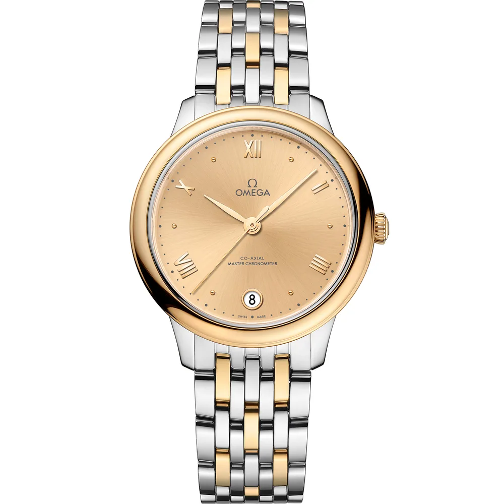 Omega De Ville Prestige 34 mm, steel ‑ yellow gold on steel ‑ yellow gold