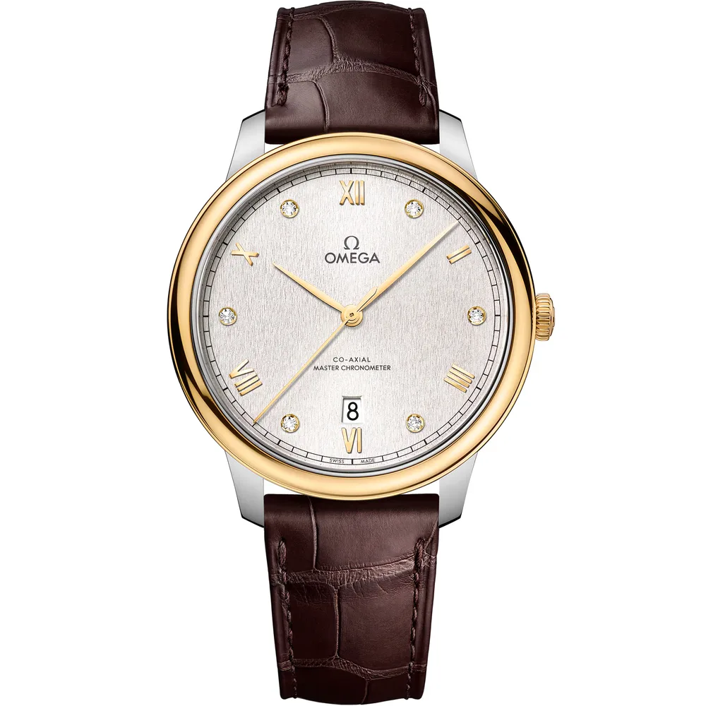 Omega De Ville Prestige 40 mm, steel - yellow gold on leather strap
