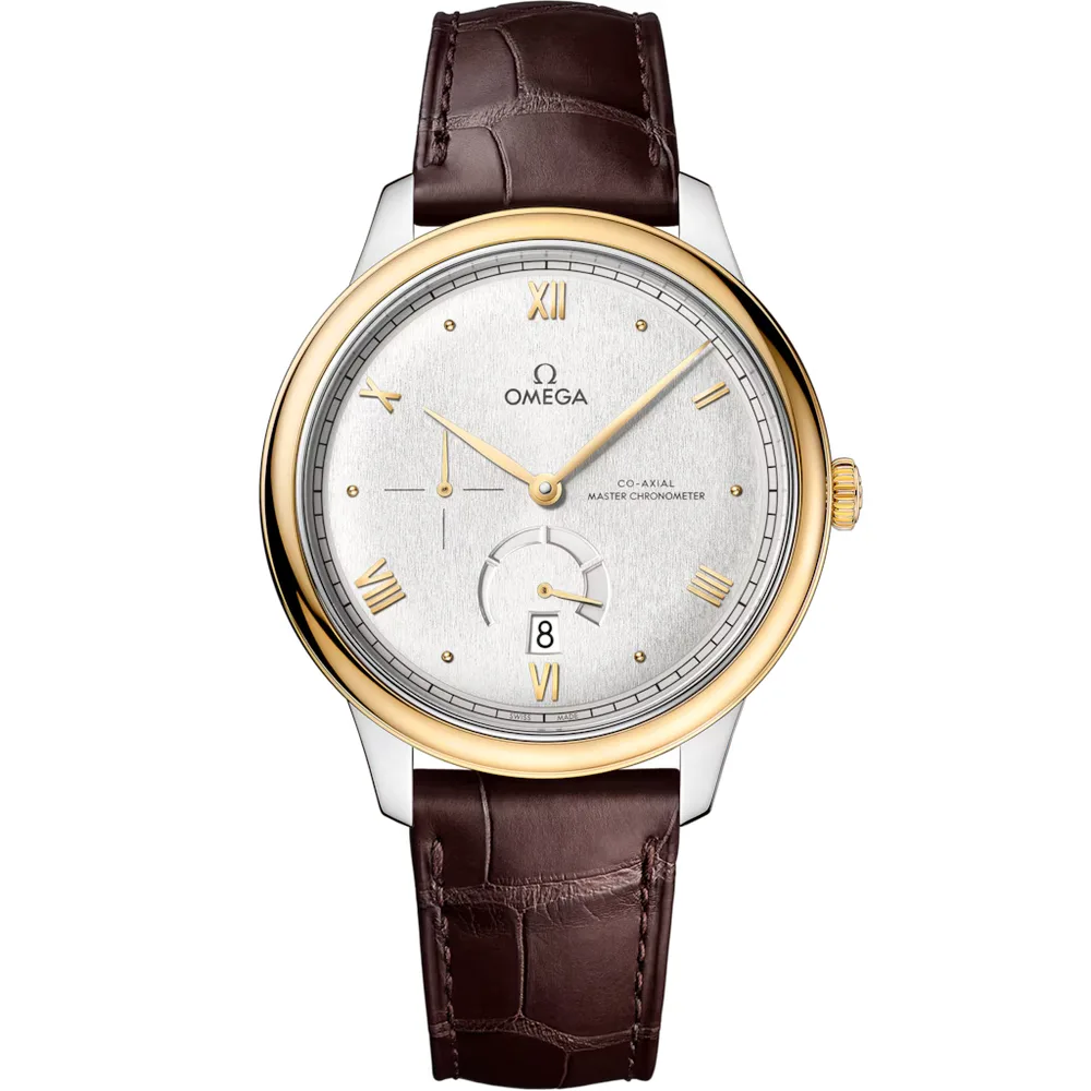 Omega De Ville Prestige 41 mm, steel - yellow gold on leather strap