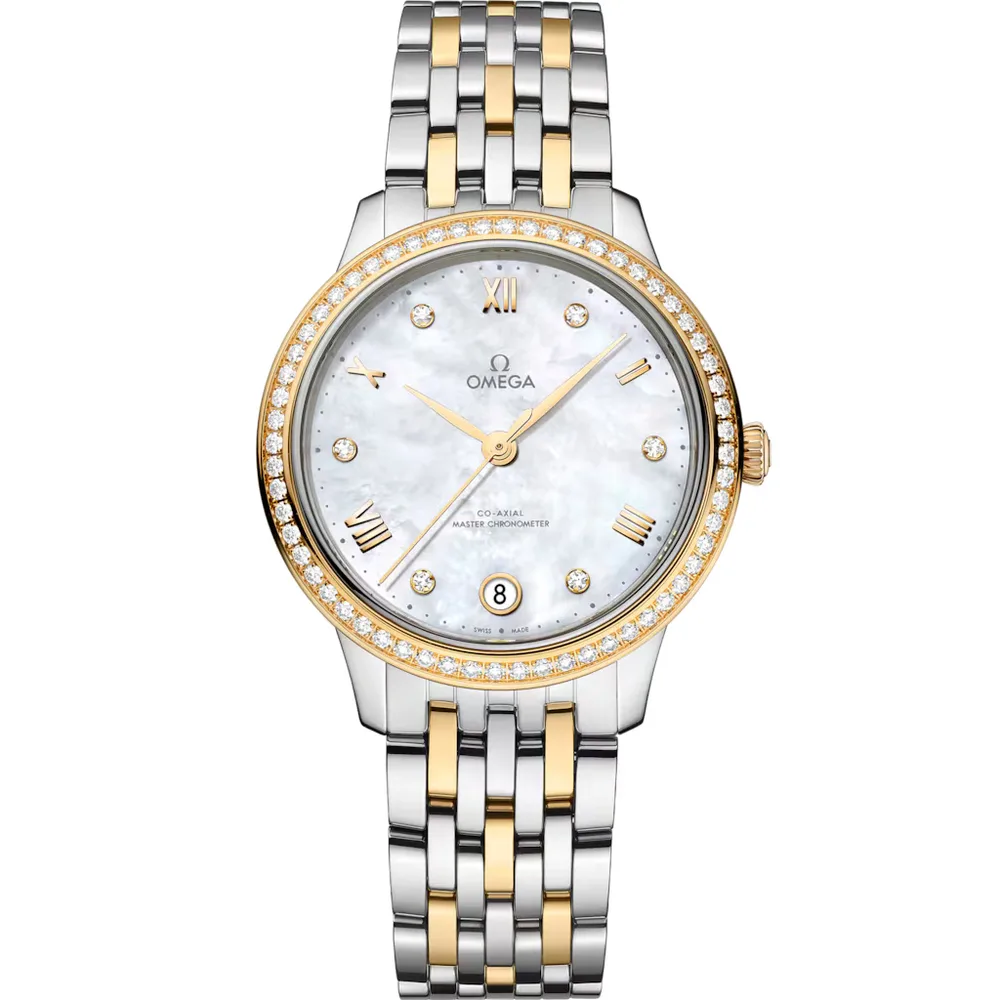 Omega De Ville Prestige 34 mm, steel ‑ yellow gold on steel ‑ yellow gold