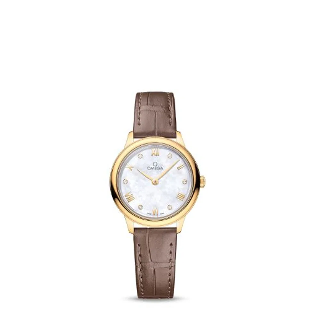 Omega De Ville Quartz 27.5 Yellow Gold / MOP - Diamond