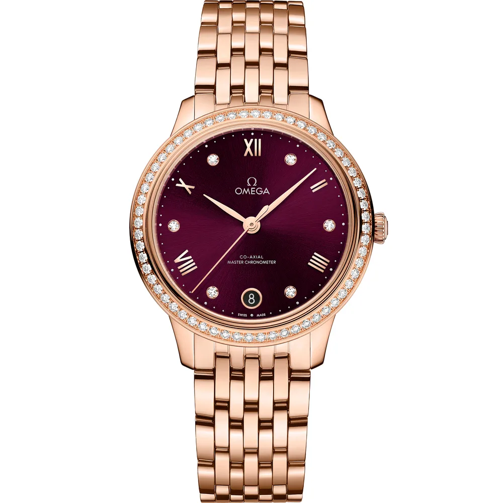 Omega De Ville Prestige 34 mm, Sedna™ gold on Sedna™ gold