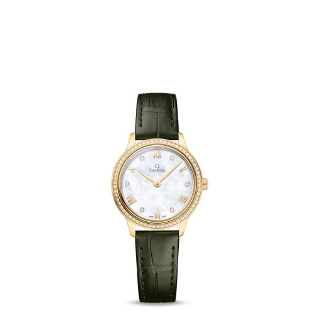 Omega De Ville Quartz 27.5 Yellow Gold - Diamond / MOP - Diamond