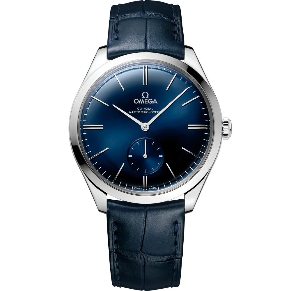 Omega De Ville Trésor 40 mm, steel on leather strap