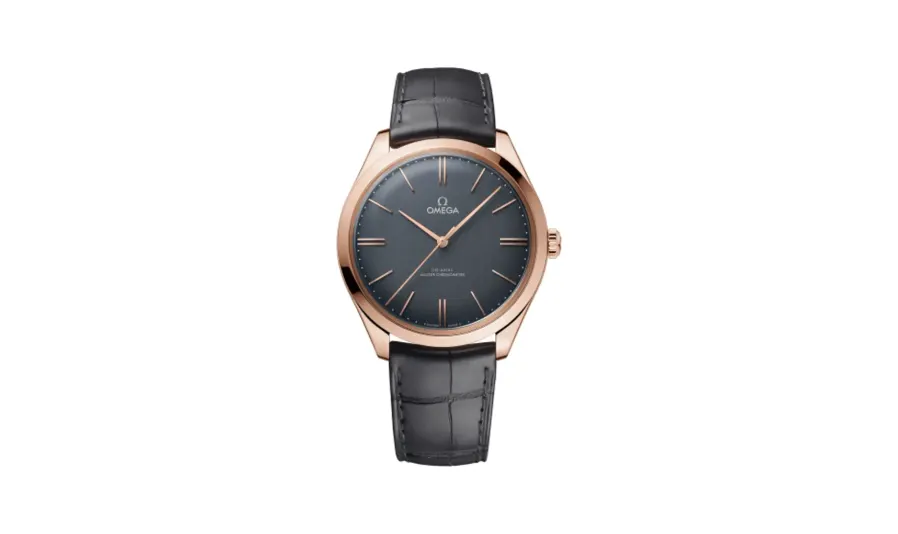 Omega De Ville Trésor Master Chronometer Sedna Gold / Grey Enamel