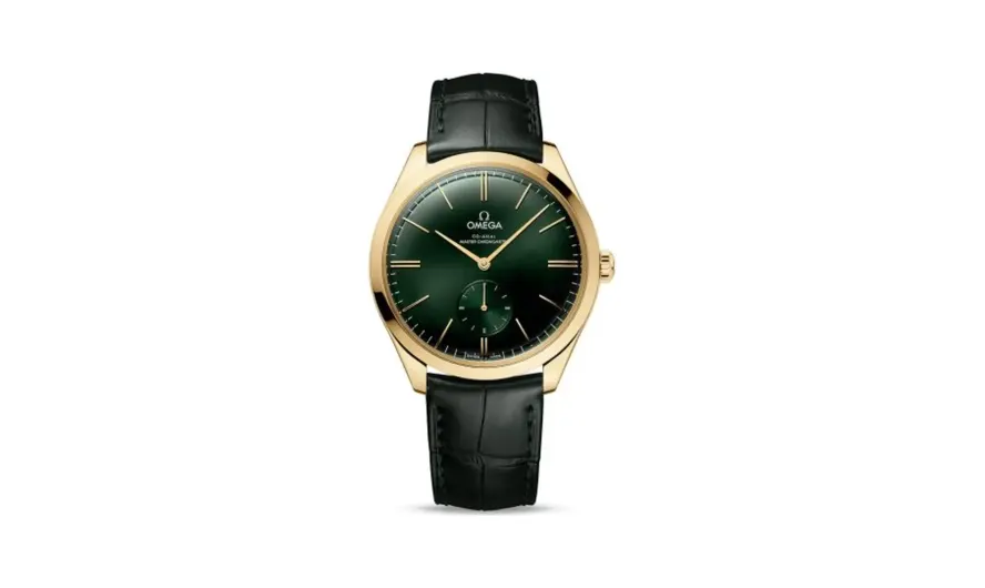 Omega De Ville Trésor Master Chronometer Small Seconds Yellow Gold / Green