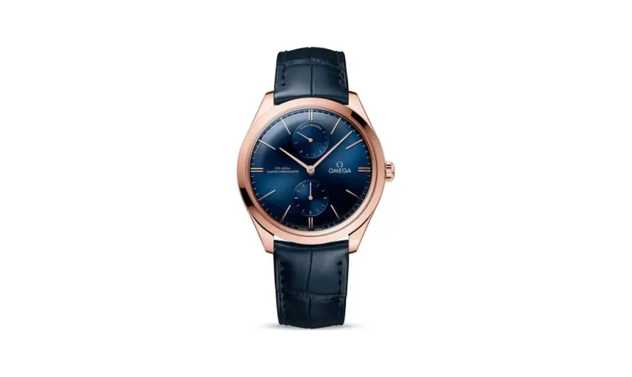 Omega De Ville Trésor Master Chronometer Power Reserve Sedna Gold / Blue