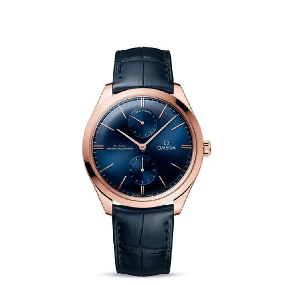 Omega De Ville Trésor Master Chronometer Power Reserve Sedna Gold / Blue