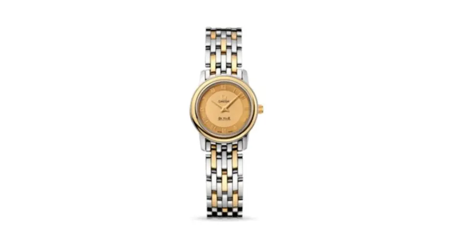 Omega De Ville Prestige Quartz 22 Stainless Steel / Champagne / Bracelet