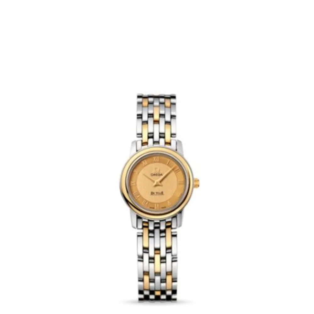 Omega De Ville Prestige Quartz 22 Stainless Steel / Champagne / Bracelet