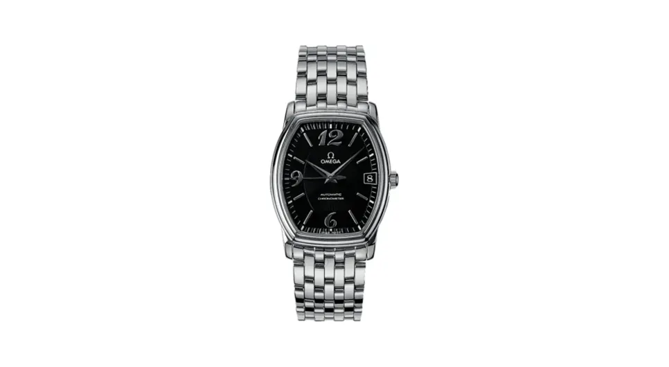 Omega De Ville Prestige Automatic 31.2 Tonneau Stainless Steel / Black / Bracelet