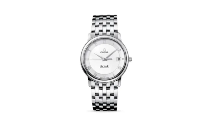 Omega De Ville Prestige Quartz 34.4 Stainless Steel / Silver / Bracelet