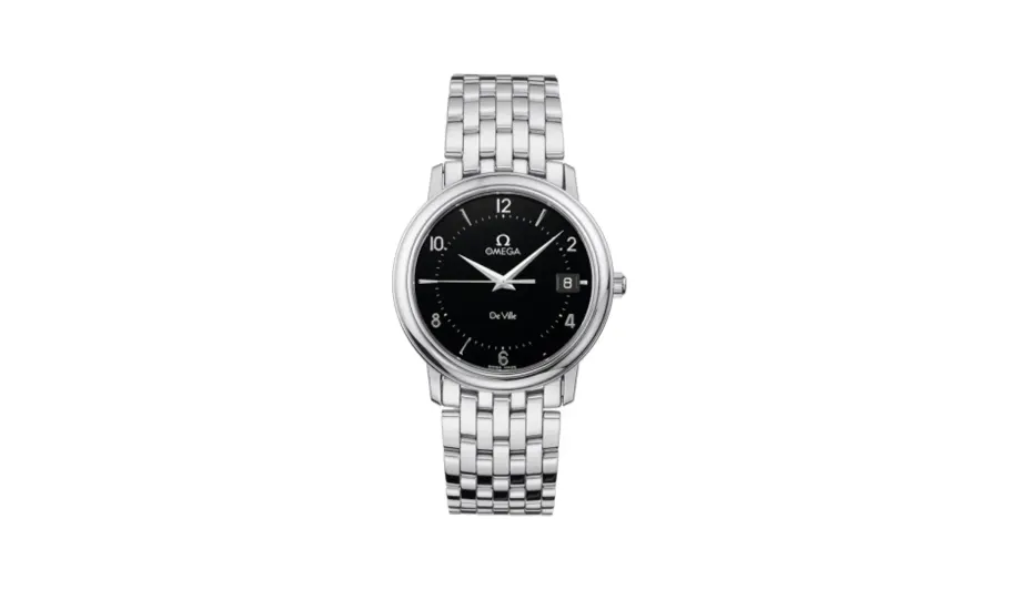 Omega De Ville Prestige Quartz 34.4 Stainless Steel / Black / Bracelet