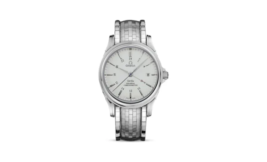 Omega De Ville Co-Axial 38.7 GMT Stainless Steel / Silver / Bracelet