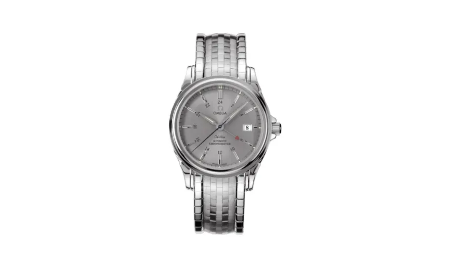 Omega De Ville Co-Axial 38.7 GMT Stainless Steel / Grey / Bracelet