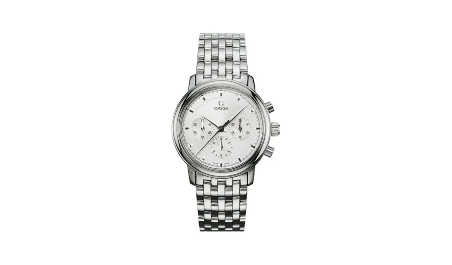 Omega De Ville Prestige Hand Wound 36.1 Chronograph Stainless Steel / Silver / Bracelet