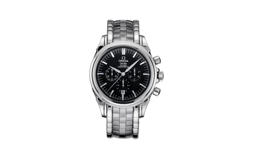 Omega De Ville Co-Axial 41 Chronograph Stainless Steel / Black / Bracelet