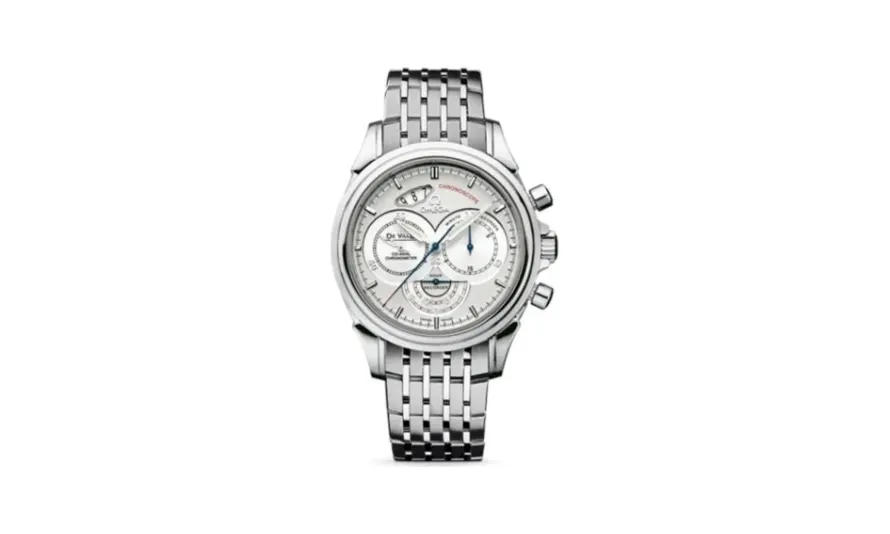 Omega De Ville Co-Axial 41 Chronoscope Stainless Steel / Silver / Bracelet