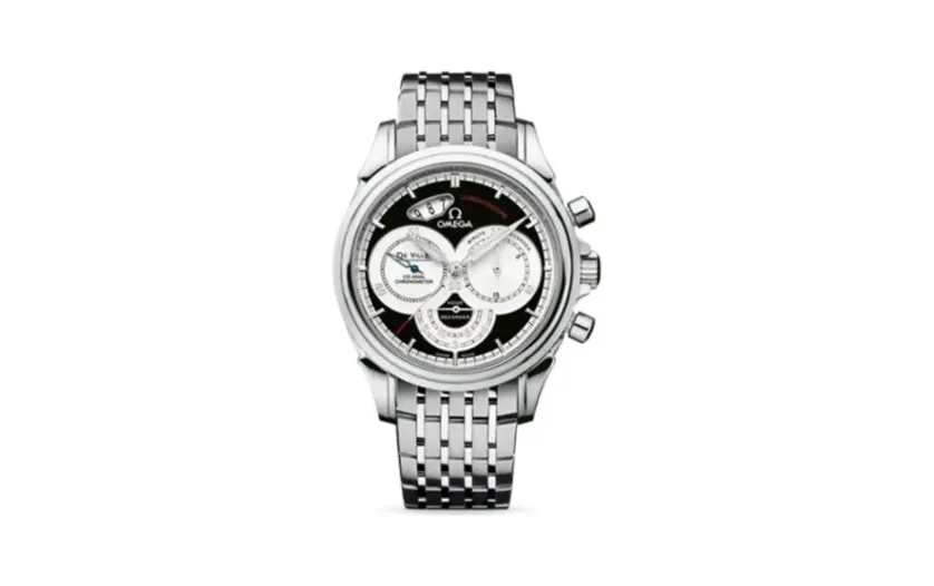 Omega De Ville Co-Axial 41 Chronoscope Stainless Steel / Bracelet / Black