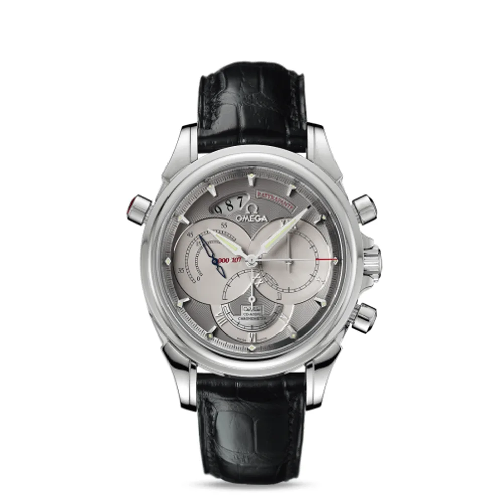 Omega De Ville Co-Axial 41 Chronoscope Rattrapante Platinum / Grey