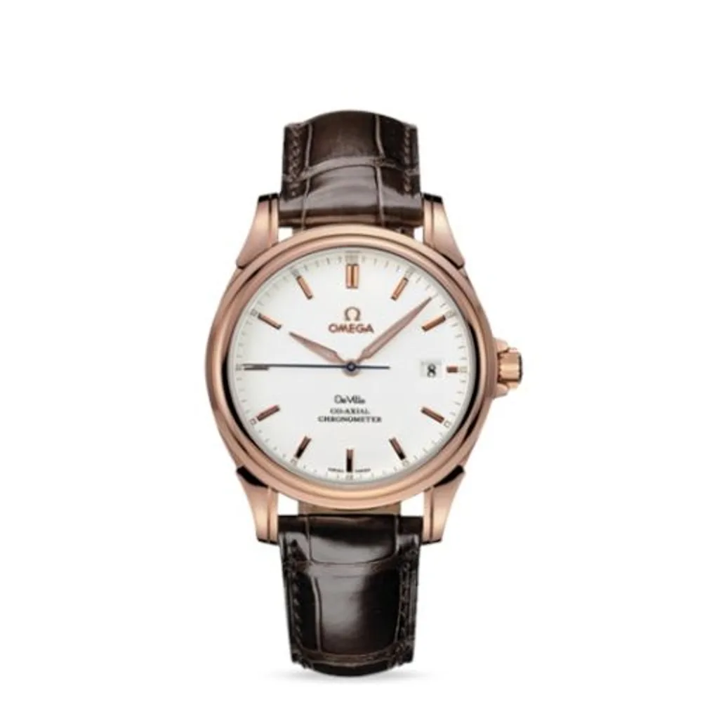 Omega De Ville Co-Axial 37.5 Red Gold / White