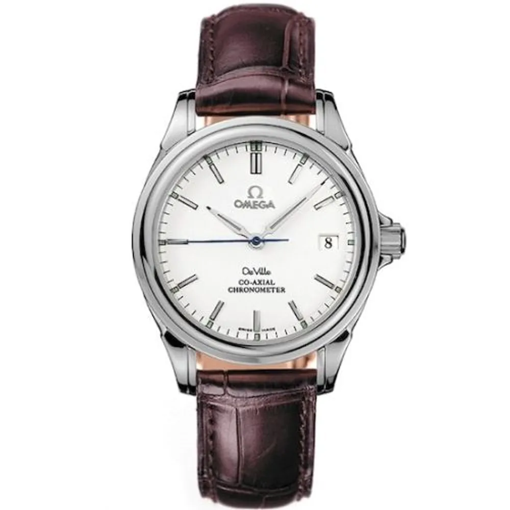 Omega De Ville Co-Axial 35 Stainless Steel / White