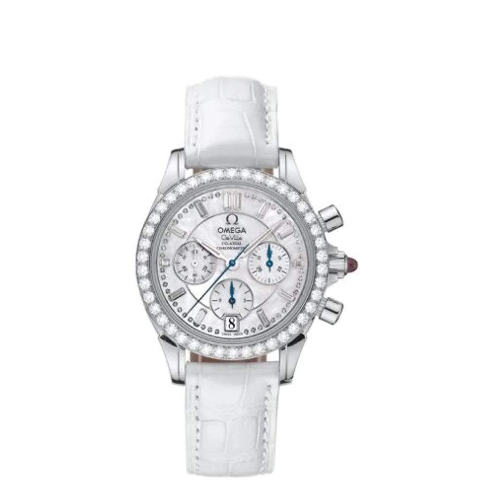 Omega De Ville Co-Axial 35 Chronograph Stainless Steel - Diamond / MOP