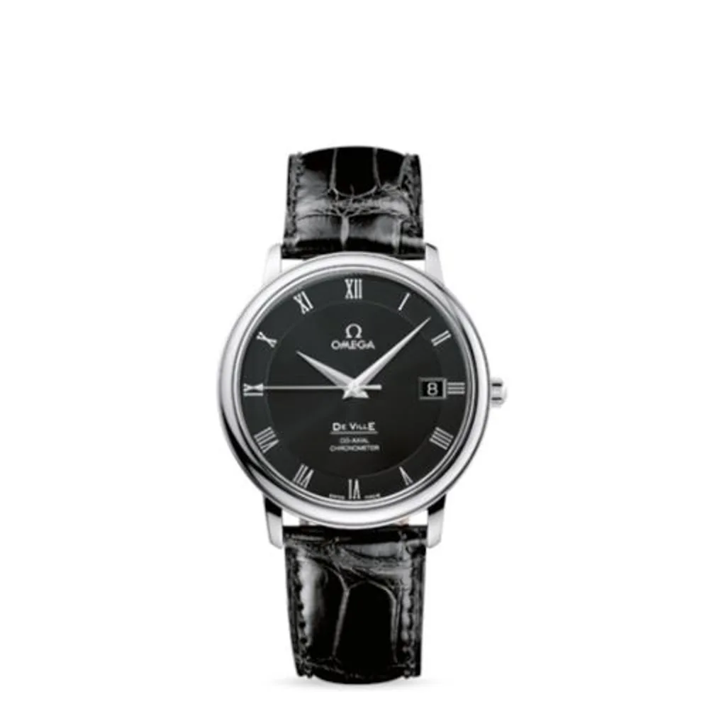 Omega De Ville Prestige Co-Axial 36.5 Stainless Steel / Black