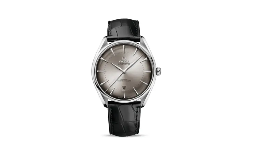 Omega Seamaster Master Co-Axial 39.5 New York Edition Stainless Steel / Grey / Alligator