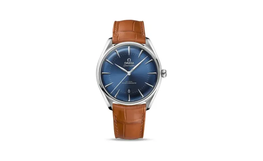 Omega Seamaster Master Co-Axial 39.5 Moscow Edition Stainless Steel / Blue / Alligator