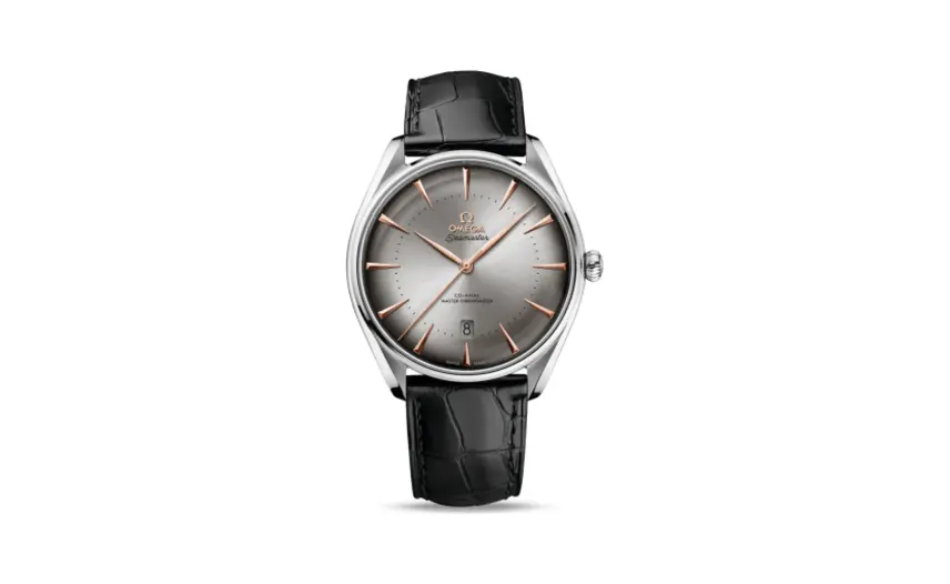Omega Seamaster Master Co-Axial 39.5 Swiss Edition Stainless Steel / Silver / Alligator