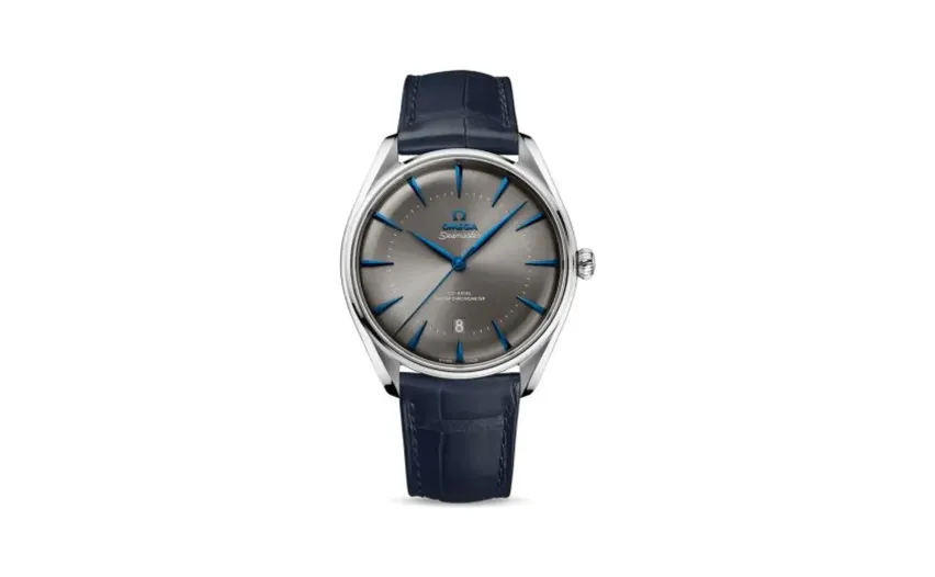 Omega Seamaster Master Co-Axial 39.5 UAE Edition Stainless Steel / Grey / Alligator
