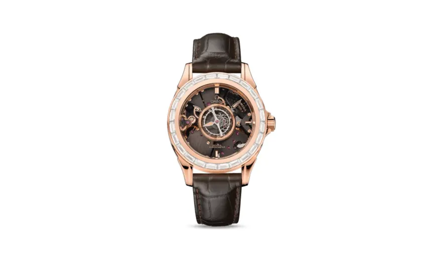 Omega De Ville Tourbillon Co-Axial Red Gold / Baguette / Omega Boutique
