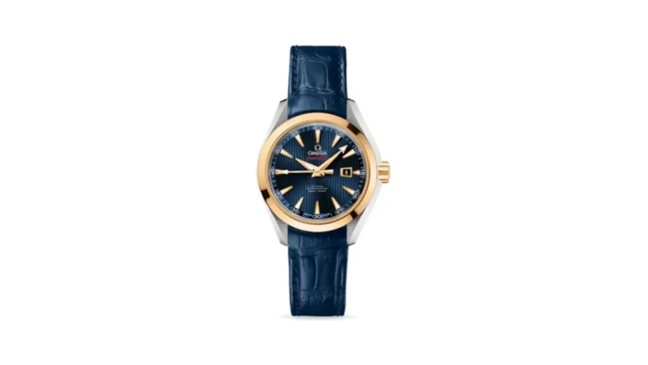 Omega Seamaster Aqua Terra 150M Co-Axial 34 Stainless Steel / Yellow Gold / Blue / Bracelet / Olympic Collection London 2012