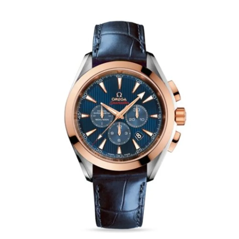 Omega Seamaster Aqua Terra 150M Co-Axial 44 Chronograph Stainless Steel / Red Gold / Blue / Olympic Collection London 2012