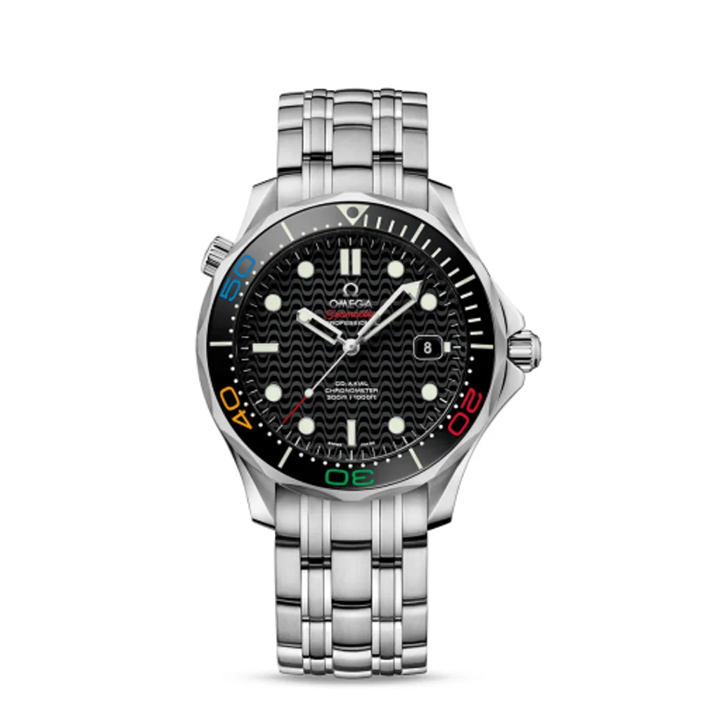 Omega Seamaster Diver 300M Co-Axial 41.5 Stainless Steel / Black / Bracelet / Olympic Collection Rio