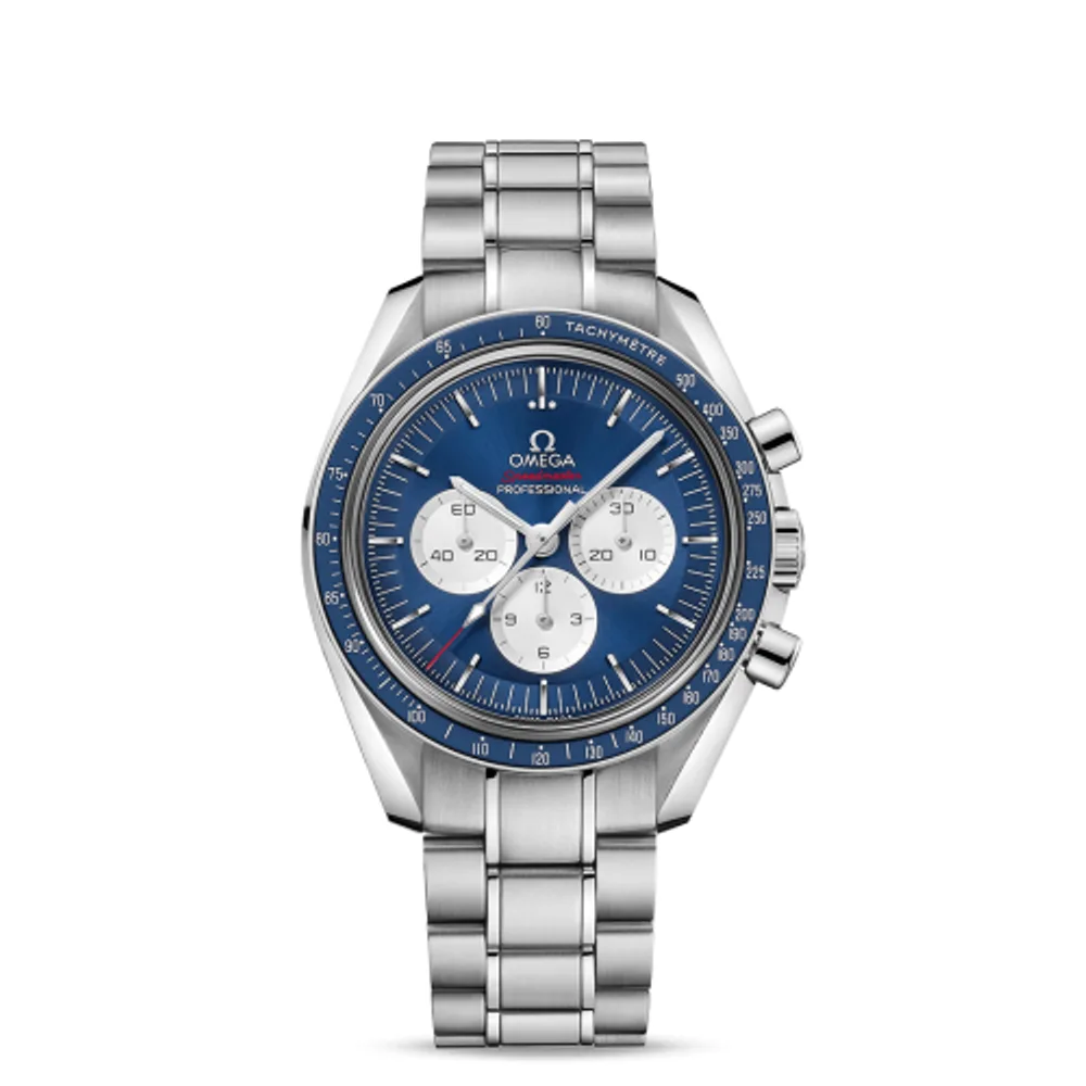 Omega Speedmaster Professional Moonwatch Stainless Steel / Blue / Tokyo Olympics / Set