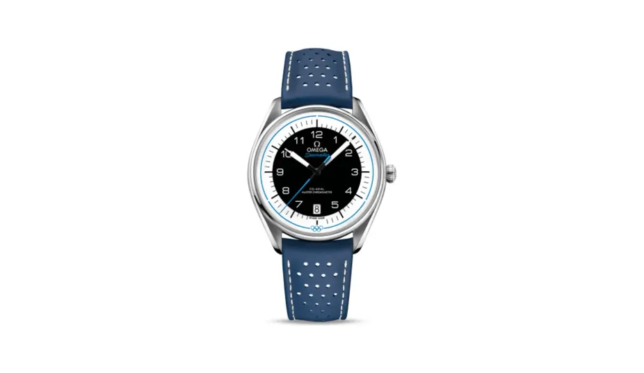Omega Seamaster Master Co-Axial 39.5 Olympic Timekeeper Stainless Steel / Black / Blue