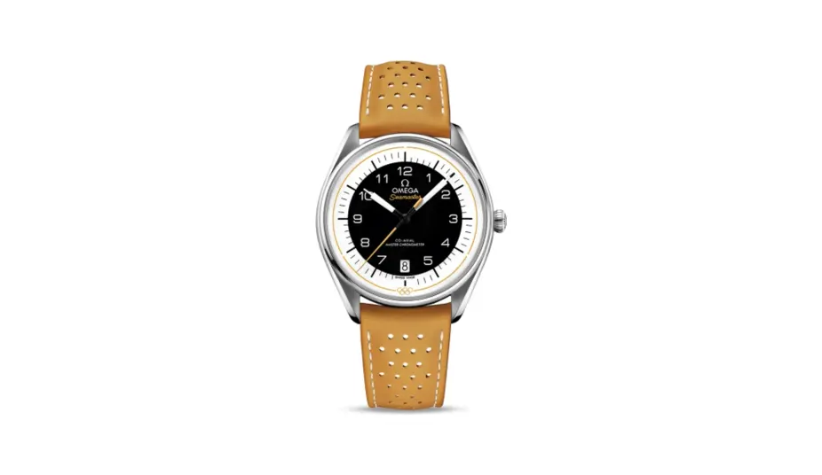 Omega Seamaster Master Co-Axial 39.5 Olympic Timekeeper Stainless Steel / Black / Yellow