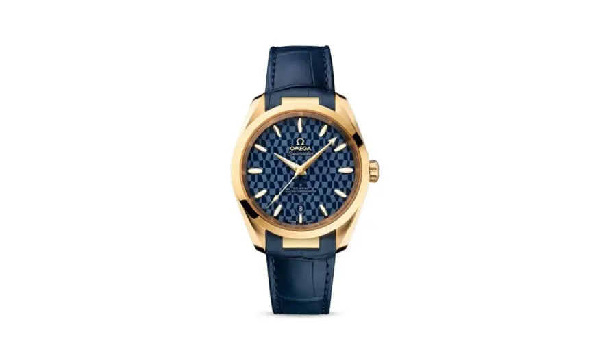 Omega Seamaster Aqua Terra 150M Master Chronometer 38 Yellow Gold / Blue / Tokyo 2020 Olympics