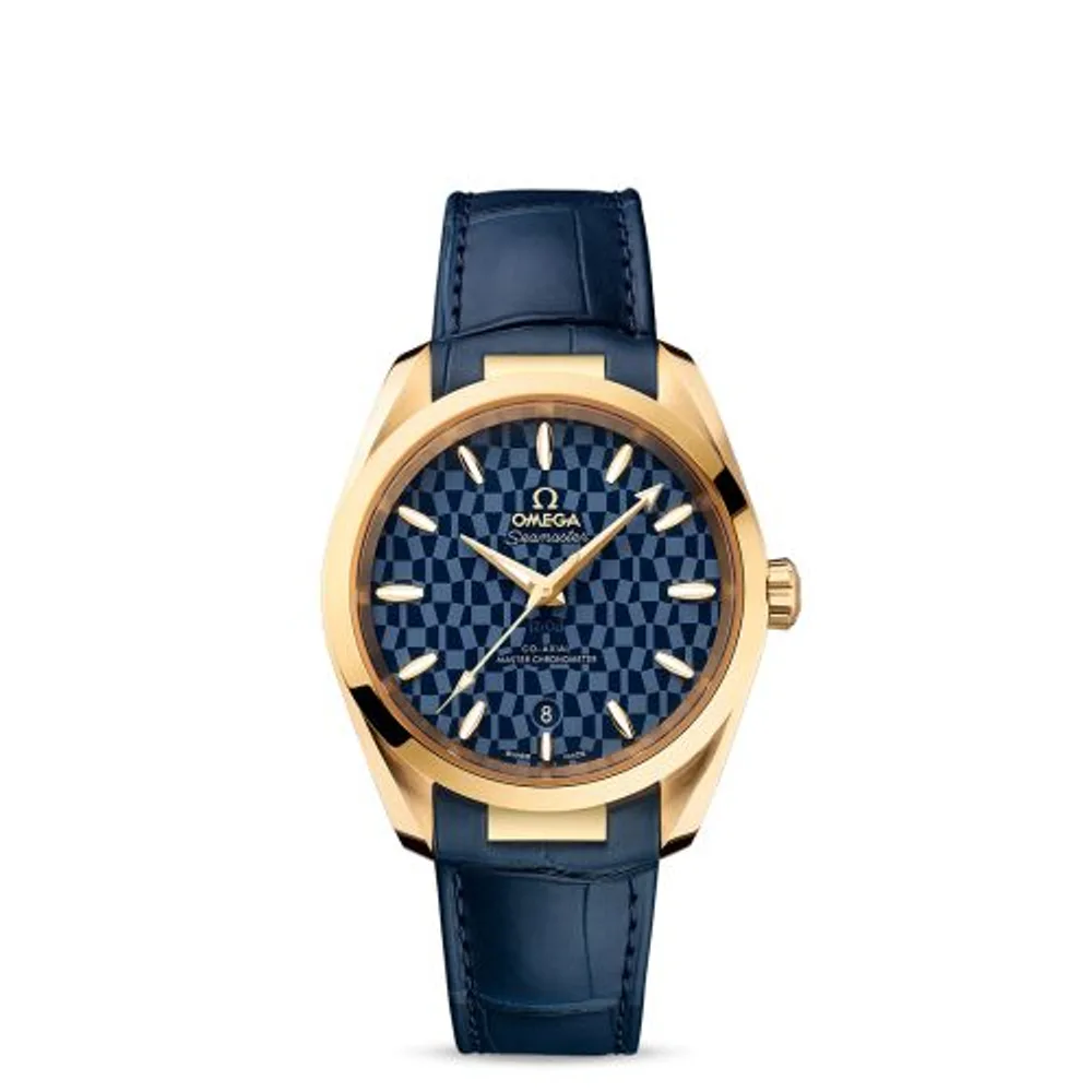 Omega Seamaster Aqua Terra 150M Master Chronometer 38 Yellow Gold / Blue / Tokyo 2020 Olympics